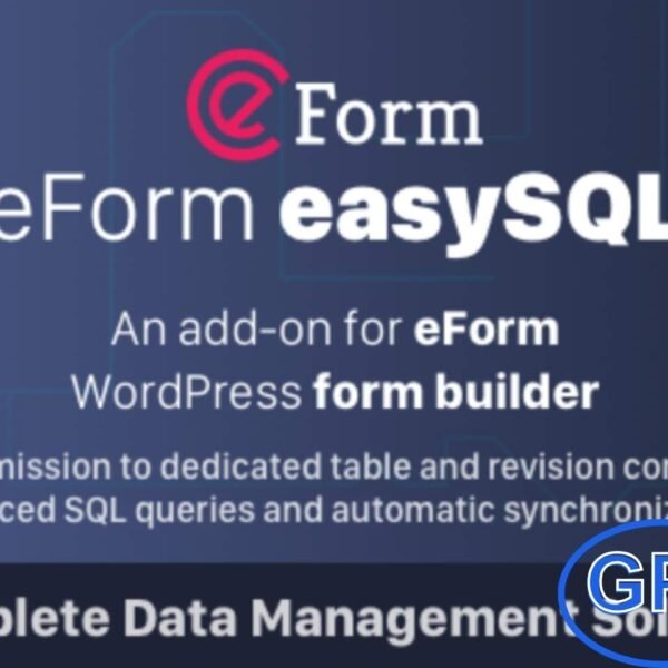 eForm Easy SQL – Submission to Database & Revision Control The eForm Easy SQL Addon is a powerful extension for the eForm – WordPress Form Builder plugin. It enables you to export form submissions directly to a dedicated database table, ensuring secure and organized data management.