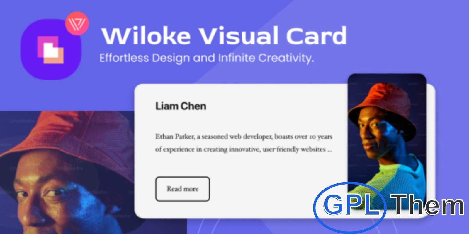 Wiloke Visual Card Elementor Wiloke Visual Card – Elementor Plugin Wiloke Visual Card for Elementor lets you effortlessly create stunning, custom card designs for your website. With intuitive controls, you can easily adjust image and text placement to match your creative vision.