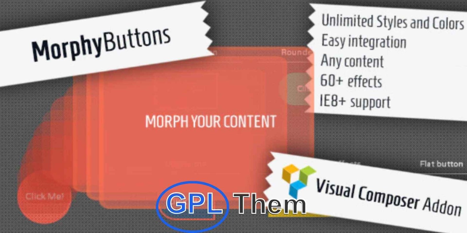 Morphy Buttons – Visual Composer Addon Morphy Buttons – Visual Composer Addon Morphy Buttons is a premium Visual Composer addon built on a powerful jQuery library, designed to display additional content, images, or videos in a modern and user-friendly way. Instead of redirecting visitors to another page, this addon reveals hidden content directly on the same page with smooth animations.