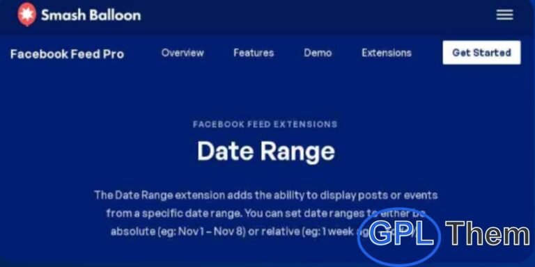 Custom Facebook Feed Pro – Date Range Extension The Date Range extension allows you to display Facebook posts or events from a specific timeframe. You can define the range using absolute dates (e.g., Nov 1 – Nov 8) or relative dates (e.g., 1 week ago – today), giving you precise control over which content appears in your feed.