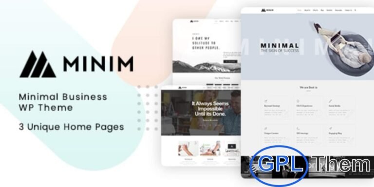 Minim – Minimal WordPress Theme Minim is a clean and modern minimal WordPress theme designed for businesses, entrepreneurs, bloggers, and creative professionals. Perfectly suited for news portals, digital agencies, portfolios, and personal websites, Minim delivers a sleek design that emphasizes content and usability.