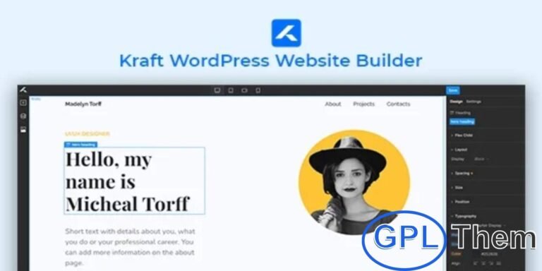 Kraft – No-Code WordPress Website Builder Kraft is a powerful visual WordPress website builder designed for speed, flexibility, and ease of use. With its intuitive no-code interface, anyone can build stunning, fully responsive websites without technical skills.