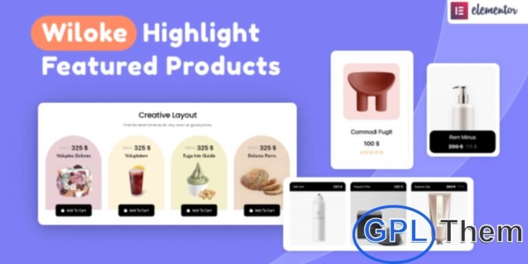 Wiloke Highlight Featured Products – Elementor Add-on Wiloke Highlight Featured Products is a powerful Elementor add-on that lets you showcase your top products creatively and attractively on any page of your website.