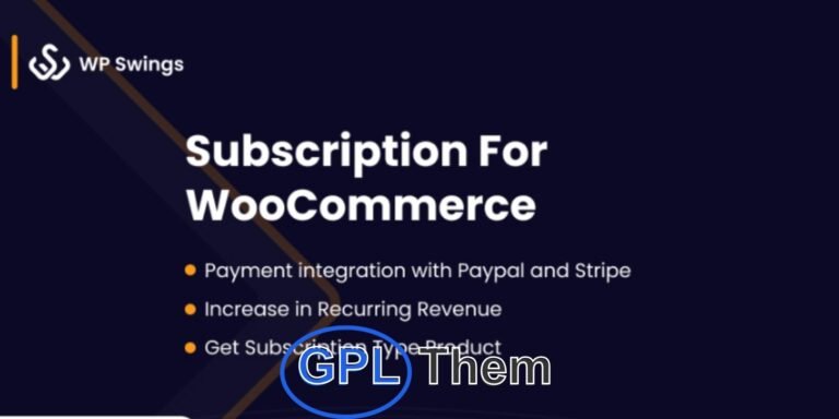 Subscriptions for WooCommerce – Boost Recurring Revenue Subscriptions for WooCommerce is the ultimate plugin to grow your store with automated recurring payments. Designed to help you create and manage subscription products with ease, it ensures a steady revenue stream for your WooCommerce website.