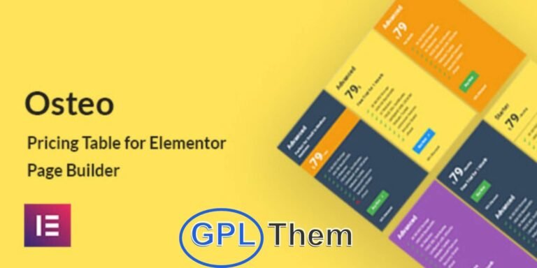 Osteo – Pricing Table for Elementor Osteo is a versatile pricing table addon for the Elementor Page Builder, designed to create professional tables effortlessly. With just 7 preset layouts, you can craft over 350 unique pricing table styles to match your website’s design.