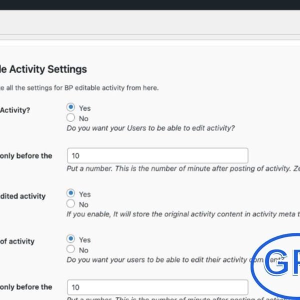 BuddyPress Editable Activity – WordPress Plugin BuddyPress Editable Activity is a WordPress plugin that enables users to easily edit their activity posts and comments on a BuddyPress-based social network. With this addon, members can update or correct their content without needing administrative assistance, enhancing user convenience and engagement.