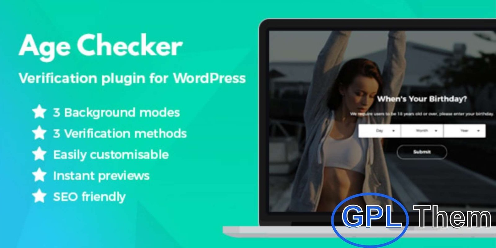 Age Checker for WordPress Age Checker – WordPress Plugin Age Checker is a reliable WordPress plugin that provides age verification for your website visitors. On page load, the plugin prompts users to confirm that they meet the minimum age requirement before accessing content.