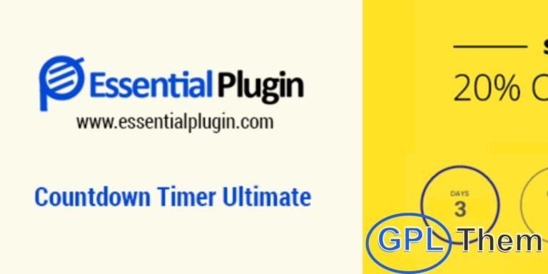 Countdown Timer Ultimate Pro – Create Engaging Countdowns in Minutes Countdown Timer Ultimate Pro is a powerful yet easy-to-use WordPress plugin that lets you add eye-catching countdown timers to your website in just a few clicks. Perfect for flash sales, product launches, event promotions, or limited-time offers, this plugin helps create urgency and boost user engagement.