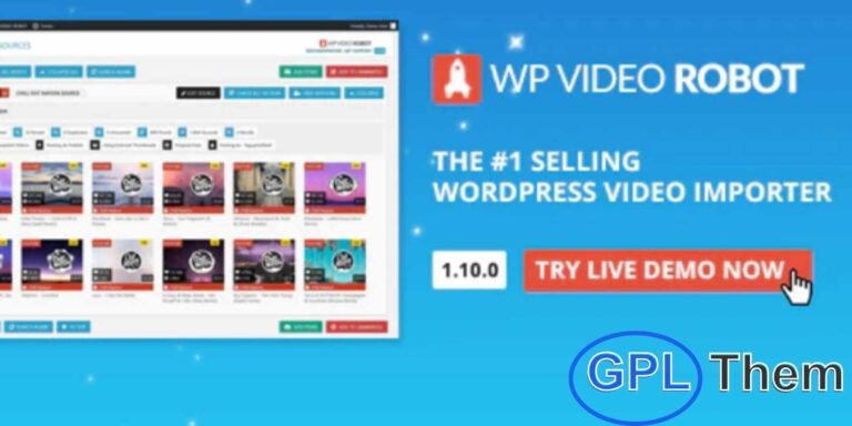 WP Video Robot – The Ultimate Automated Video Importer for WordPress WP Video Robot is a powerful and user-friendly WordPress plugin designed to automate video content creation. Ideal for building dynamic video websites, it supports scheduled imports to keep your site updated with the latest videos from platforms like YouTube, Vimeo, Dailymotion, Facebook, TED, Youku, and Canal+.