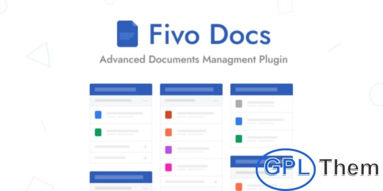 Fivo Docs – WordPress Documents & Attachments Manager Fivo Docs is a powerful WordPress plugin designed to simplify document and attachment management. Perfect for organizing and displaying files, it supports all major formats including PDF, Word, Excel, PowerPoint, and any file type supported by WordPress uploads.