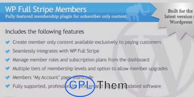 WP Full Stripe Members – Membership Add-on for WP Full Stripe WP Full Stripe Members is a powerful add-on that transforms WP Full Stripe into a fully functional membership platform. Easily create protected content accessible only to subscribed members by enabling restrictions directly from the post editor.