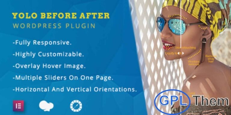 Yolo Before After – Multipurpose Before & After Image Slider for WordPress Fully Responsive, Slideshow-Ready, and Page Builder Compatible Yolo Before After is a powerful and fully responsive image slider plugin for WordPress, designed to showcase before and after images with style and ease. Optimized for mobile devices, it displays perfectly across all screen sizes.