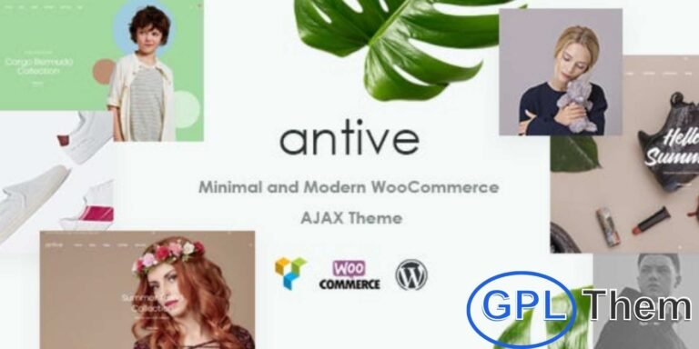 Antive – Minimal & Modern WooCommerce AJAX WordPress Theme Antive is a modern, minimalistic, and fully responsive WooCommerce WordPress theme designed for online stores, e-commerce businesses, and multi-vendor marketplaces.