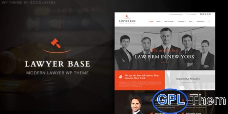 Lawyer Base – Attorney & Law Firm WordPress Theme Lawyer Base is a professional and responsive WordPress theme crafted for law firms, attorneys, legal advisers, barristers, solicitors, advocates, and consultancy businesses. It also works perfectly for general corporate websites.