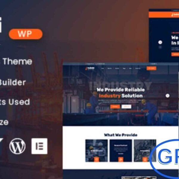 Indobi – Industrial WordPress Theme Indobi is a professionally designed WordPress theme built specifically for businesses in the industrial sector. With a clean, modern design and user-friendly interface, it allows you to showcase your products, services, and company information effectively.