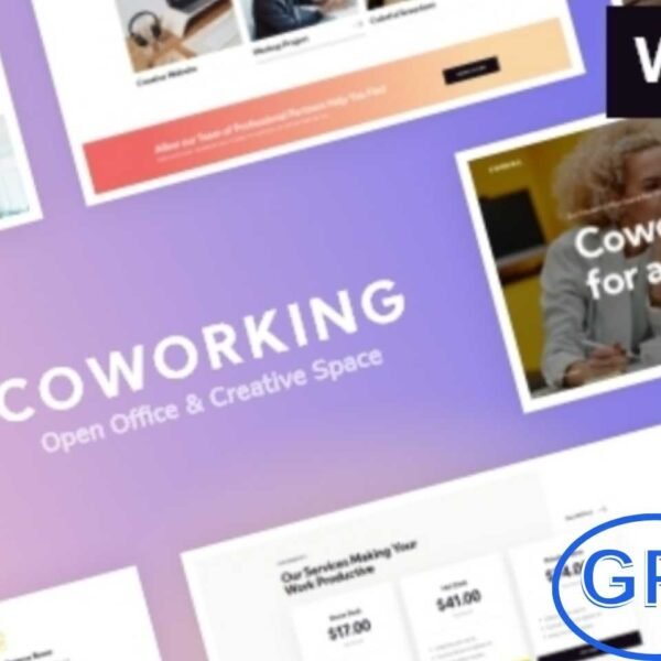 Coworking – Open Office & Creative Space WordPress Theme Coworking is a modern, stylish, and fully responsive WordPress theme designed for co-working spaces, open offices, creative studios, and corporate businesses. Its contemporary and functional design allows you to showcase your workspace, amenities, services, workshops, and business meetings effectively.