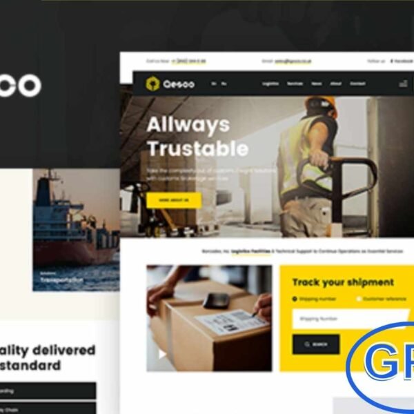 Qesco – Logistic & Shipping Company WordPress Theme Qesco is a modern and professionally designed WordPress theme built specifically for logistics, shipping, and transportation companies. Featuring a clean corporate layout, an attractive color scheme, and crisp line icons, this theme is versatile enough for any business purpose.