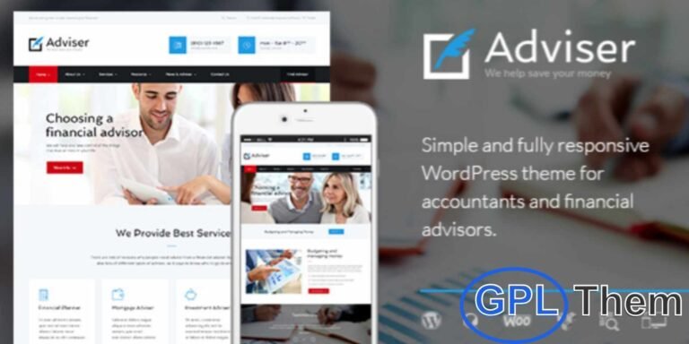 Adviser – Finance & Accounting WordPress Theme Adviser is a clean and modern multi-concept WordPress theme designed for finance, accounting, and consulting businesses.