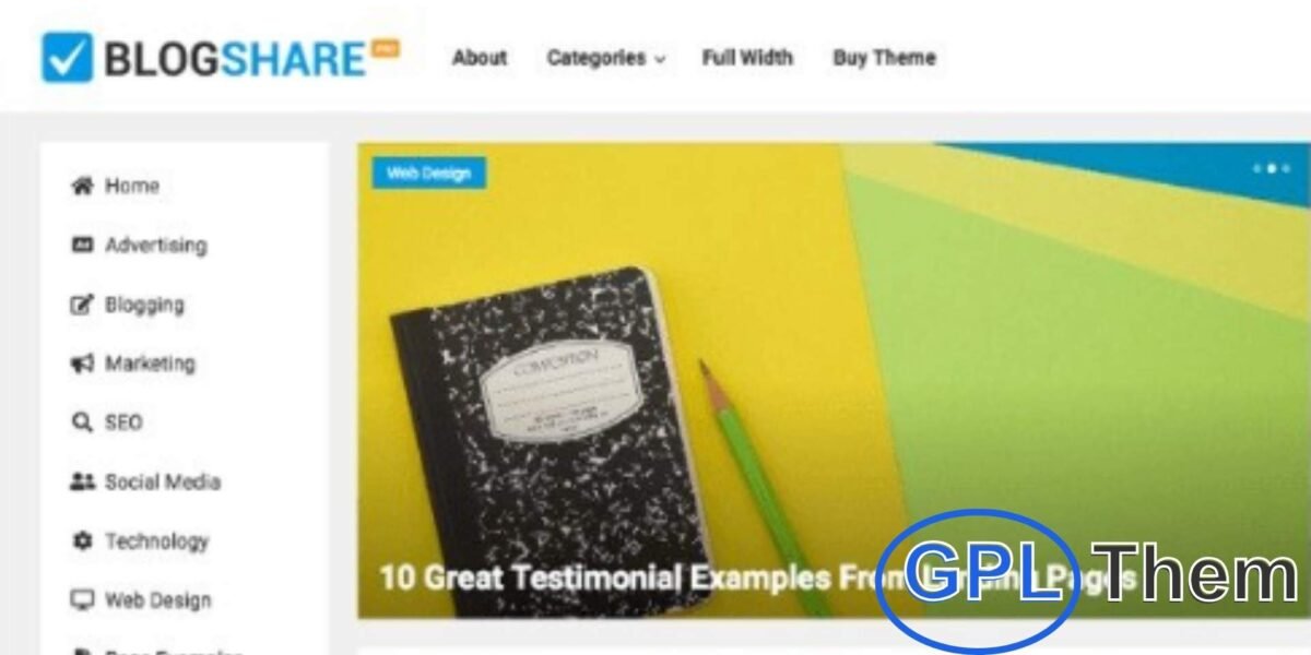 WP Enjoy – BlogShare Pro WordPress Theme BlogShare Pro is a sleek, modern WordPress theme designed for content-driven blogs and websites. Ideal for personal bloggers and content creators, it provides a stylish and engaging way to showcase your articles.