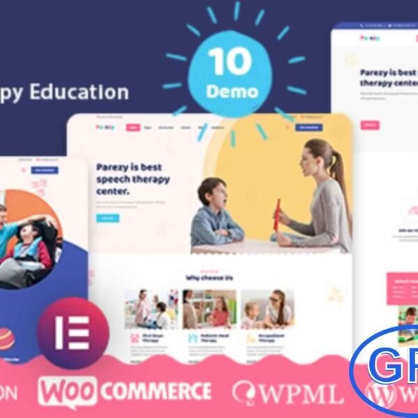 Parezy – Kids Speech Therapy & Education WordPress Theme Parezy is a responsive and modern WordPress theme designed for child therapists, speech therapy centers, and pediatric educational services.