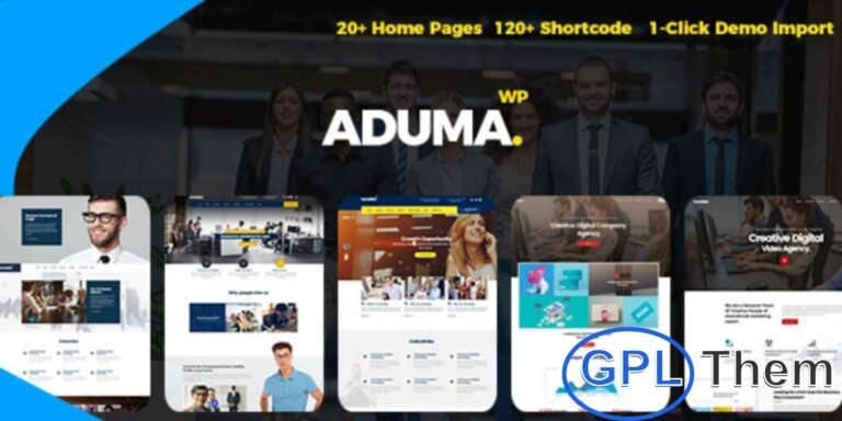 Aduma – Consulting, Finance & Business WordPress Theme Aduma is a professional WordPress theme designed for consulting firms, finance agencies, business corporations, and creative professionals.