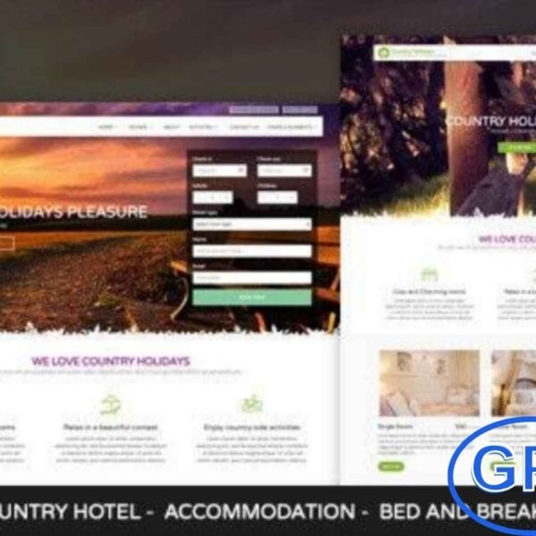 CountryHolidays – WordPress Theme for Country Hotels & B&Bs CountryHolidays is a premium WordPress theme crafted for country hotels, bed and breakfasts, and accommodations. Fully responsive and mobile-friendly, it ensures a seamless browsing experience on all devices.