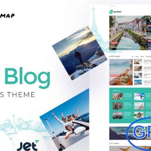 WorldMap – Travel Photo Blog WordPress Elementor Theme WorldMap is a stylish and feature-rich WordPress theme built with Elementor, perfect for travel photo blogs and storytelling websites.