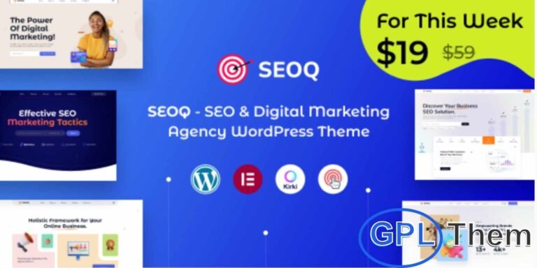 SEOQ – SEO & Digital Marketing Agency WordPress Theme SEOQ is a modern and professional WordPress theme designed specifically for SEO agencies, digital marketing firms, and online marketing services.