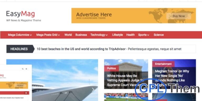 FameThemes EasyMag Pro – WordPress News & Magazine Theme EasyMag Pro is a professional WordPress news and magazine theme designed for publishers, bloggers, and online media websites. With its clean and modern layout, this theme helps you showcase articles, news updates, and stories in a highly engaging way.