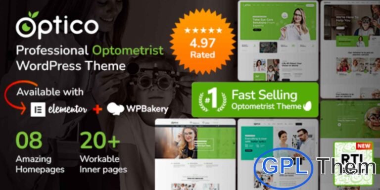 Optico – Optometrist & Eye Care WordPress Theme Optico is a modern and professional WordPress theme designed for optometrists, ophthalmologists, eye clinics, hospitals, and medical professionals. It provides a sleek and user-friendly platform to showcase eye care services, medical expertise, and clinic information effectively.