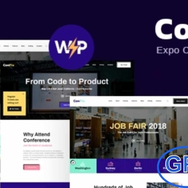 ConFix – Expo & Events WordPress Theme ConFix is a modern and stylish WordPress theme designed for expo centers, events, art galleries, museums, and exhibitions. With its clean and functional design, it is ideal for building professional websites for convention centers, public libraries, publishing houses, and online museum shops.