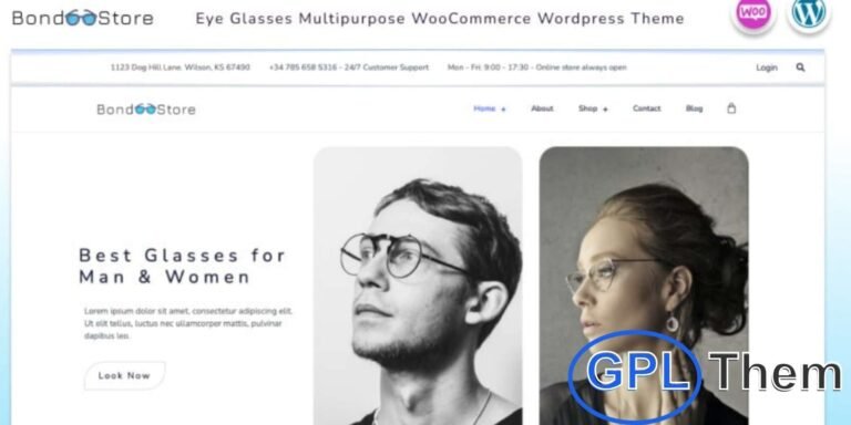Bond Store – Multipurpose WooCommerce WordPress Theme for Eyewear & Accessories Bond Store is a versatile WooCommerce WordPress theme designed for online shops, built with Elementor for easy drag-and-drop customization. Perfect for selling sunglasses, eyeglasses, fashion items, watches, shoes, accessories, jewelry, clothing, cosmetics, furniture, and home decor.