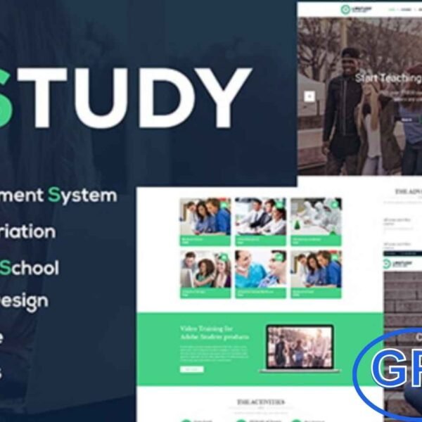 LMStudy – Education LMS & WooCommerce WordPress Theme LMStudy is a powerful and versatile WordPress theme designed for education, eLearning, and online course websites. Fully compatible with LMS and WooCommerce, it allows you to create professional learning platforms, sell courses, and manage student memberships with ease.