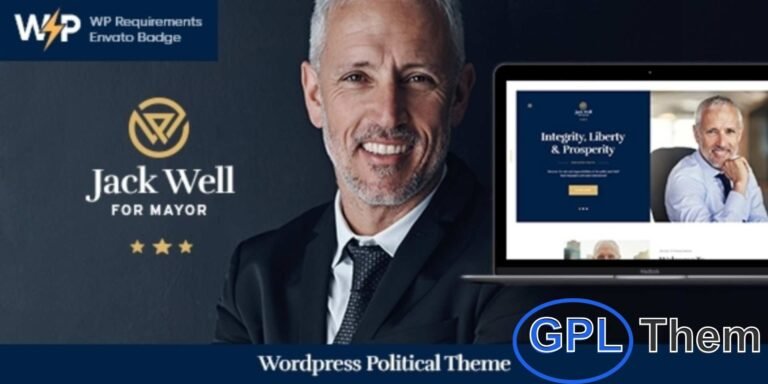 Jack Well – Elections & Political WordPress Theme Jack Well is a powerful, responsive, and modern WordPress theme designed for politicians, political leaders, activists, and election campaigns.