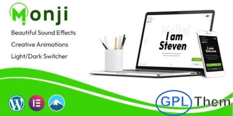 Monji – Personal Portfolio WordPress Theme Monji is a sleek and modern WordPress theme designed for personal portfolios, ideal for designers, developers, programmers, freelancers, artists, and photographers. It provides a professional platform to showcase your work, projects, and creative achievements.