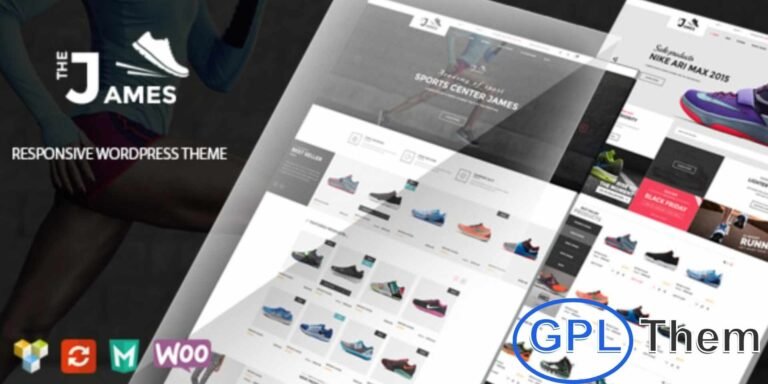 James – Responsive WooCommerce Shoes & Accessories Theme James is a modern and fully responsive WooCommerce theme designed for online shoe stores, fashion boutiques, and accessories shops. With bright and engaging layouts, it creates a welcoming shopping experience that encourages visitors to explore and make purchases.