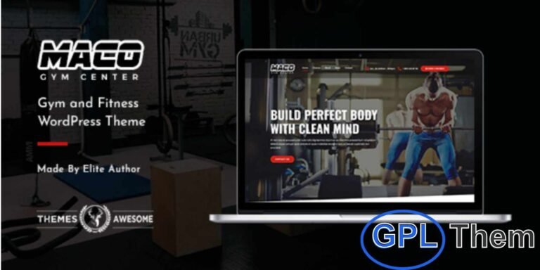 Maco – Gym & Fitness WordPress Theme Maco is a modern WordPress theme designed for gyms, fitness centers, yoga studios, and personal trainers. Built with a drag-and-drop page builder, it allows you to easily create and arrange page layouts without coding.