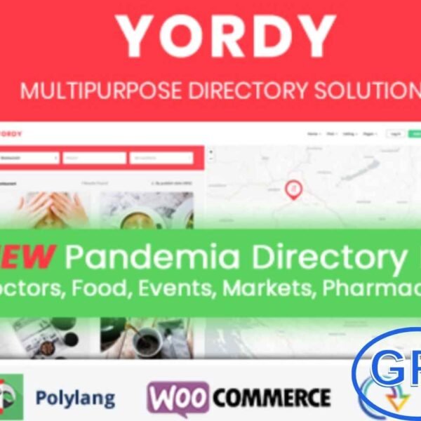Yordy v1.4 – Directory Listings WordPress Theme