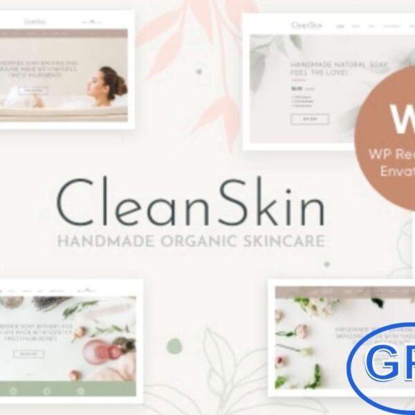 CleanSkin – Handmade Organic Soap & Natural Cosmetics WordPress Theme CleanSkin is a modern, stylish, and fully responsive WordPress theme designed for organic product shops, handmade soap stores, and natural cosmetics businesses.