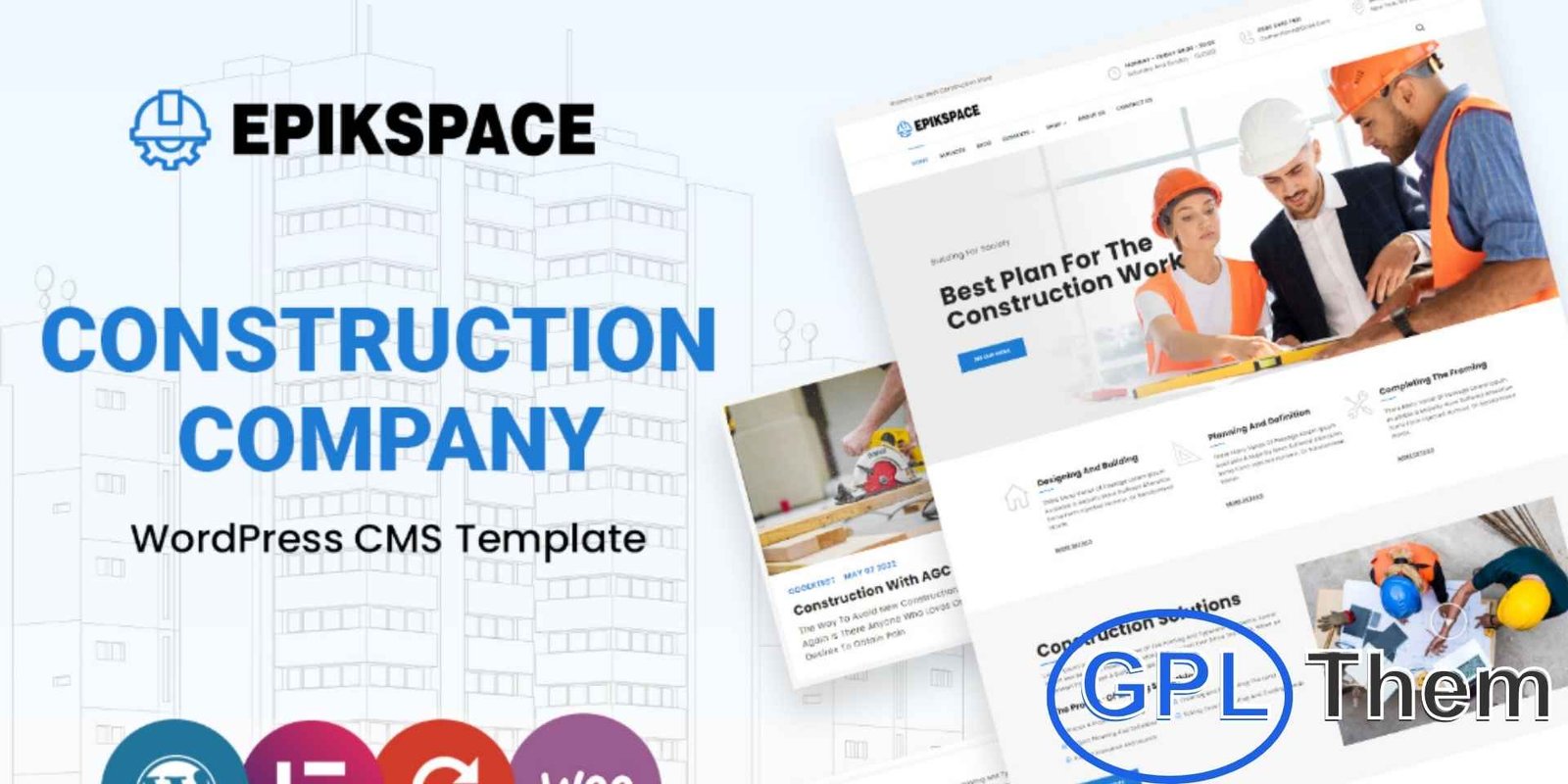 Epikspace – Industry and Construction WordPress Theme Epikspace – Industry & Construction WordPress Theme Epikspace is a modern and fully responsive WordPress theme designed for construction companies, engineering firms, real estate agencies, and architectural businesses.