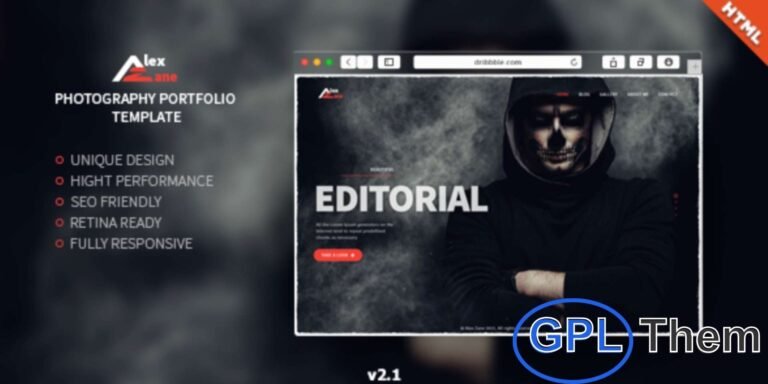 Alex Zane – Photography & Portfolio WordPress Theme Alex Zane is a stylish and flexible WordPress theme designed for photographers, creative designers, freelancers, and small agencies.