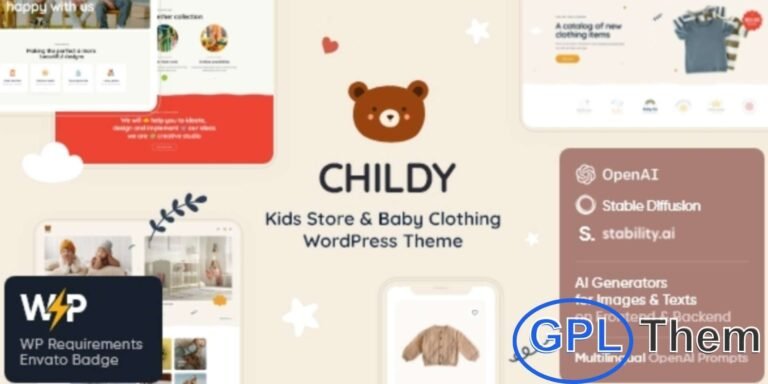 Childy – Kids Store & Baby Clothing WordPress Theme Childy is a vibrant and responsive WordPress theme designed for kids’ stores, baby clothing shops, and child-focused businesses. Perfect for daycare centers, preschools, kindergartens, and childcare agencies, this theme also suits art and craft schools, nurseries, and early education centers.