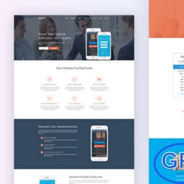 Appho – App & Software Landing Page WordPress Theme Appho is a modern and responsive WordPress theme designed for app and software landing pages. With its clean layout and professional design, it’s perfect for showcasing mobile apps, SaaS products, and software solutions.