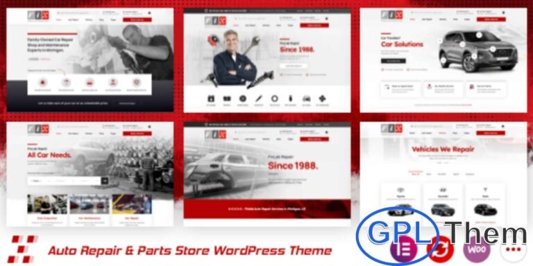 FixLab – Auto Repair WordPress Theme FixLab is a professional and modern WordPress theme designed for auto repair shops, car service providers, mechanics, garages, and car wash businesses. With its clean and stylish design, FixLab helps you showcase your services and attract customers with ease.