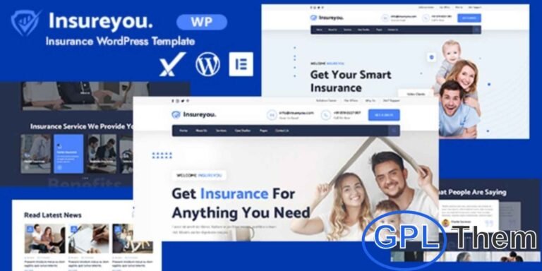 Insureyou – Insurance WordPress Theme Insureyou is a professional WordPress theme designed exclusively for insurance agencies and businesses in the financial sector.