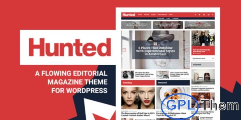 Hunted – Flowing Editorial Magazine WordPress Theme Hunted is a modern and stylish WordPress magazine theme designed for bold editorial websites, online publications, and blogs. With its clean, flowing design, this theme ensures your content stands out and keeps readers engaged.