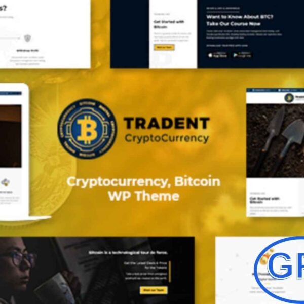 Tradent – Cryptocurrency & Bitcoin WordPress Theme Tradent is a cutting-edge WordPress theme designed for cryptocurrency, Bitcoin, and blockchain-related websites. Perfect for ICOs, crypto investment firms, trading platforms, and consulting services, Tradent provides a professional and modern design to showcase your digital currency initiatives.
