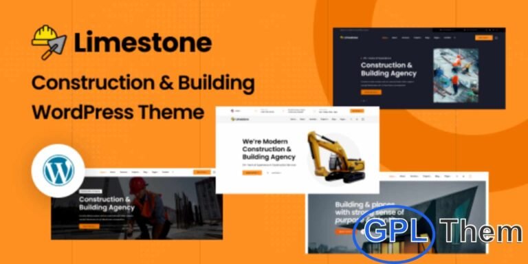 Limestone – Construction & Building WordPress Theme Limestone is a modern and fully responsive WordPress theme designed for construction and building companies.