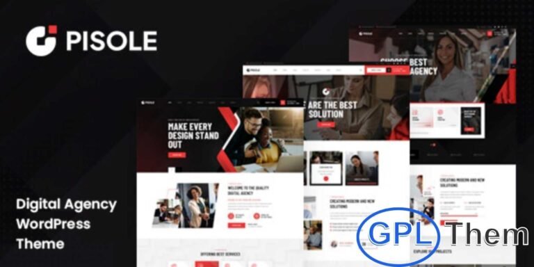 Pisole – Digital Creative Agency WordPress Theme Pisole is a modern WordPress theme designed for digital creative agencies, offering a clean, professional, and versatile layout.
