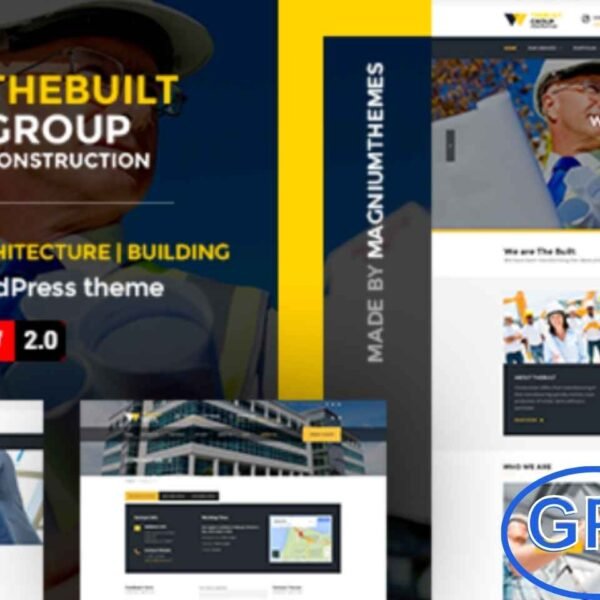 TheBuilt – Construction & Architecture WordPress Theme TheBuilt is a premium WordPress theme designed for construction companies, architecture firms, corporate businesses, and other professional services.